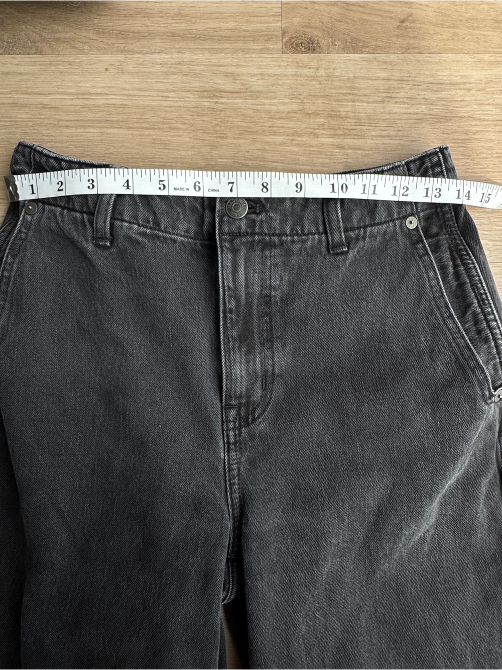 Madewell Wide Sweep Denim Trousers Bartholomew Sz 25 - Picture 10 of 14